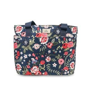 Jujube Encore Tote/Diaper Bag in Midnight Posy
